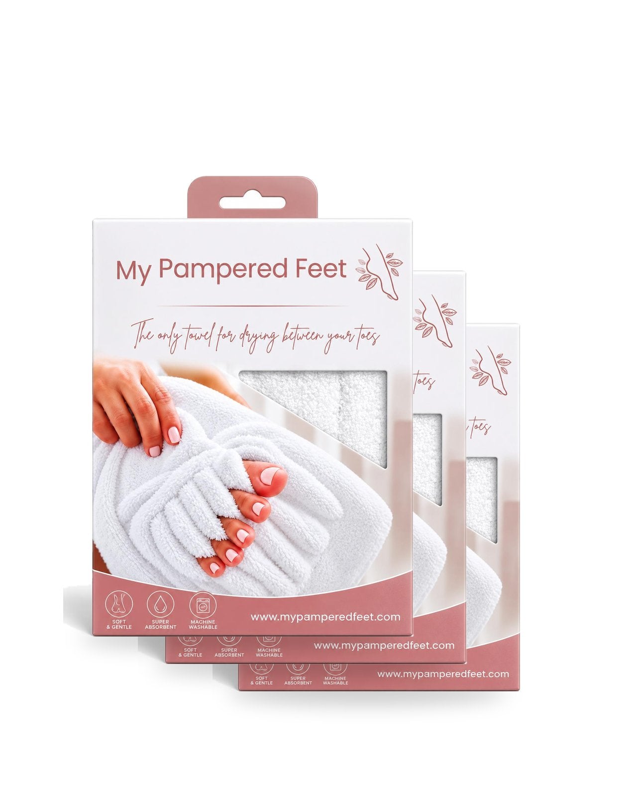 Three Toe Dry Towel boxes